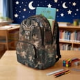 thumbnail image 3 of Xoenoiee Deer Forest Hunting Camouflage Print Kids School Backpack Bookbag Casual Travel Daypack School Backpack for Teens Boys Middle School Laptop Backpack with Zippe Pocket and Adjustable Straps, 3 of 7