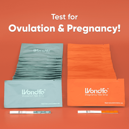 Wondfo -20 Pregnancy Test Strips and 50 Ovulation Test Strips Kit - Rapid Test Detection for Home Self-Checking (50 LH + 20 HCG)