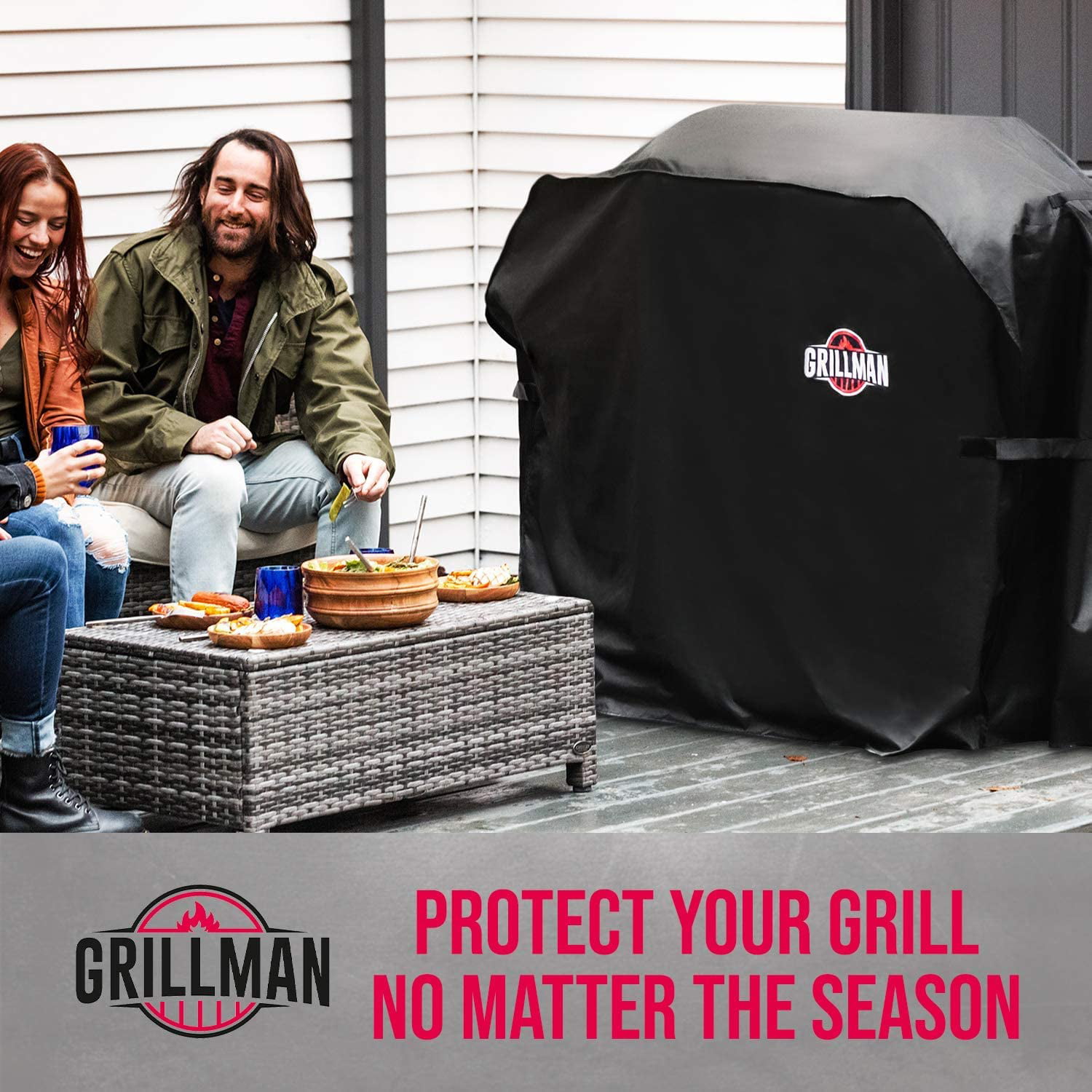 m Beige and Brown for Weber Brinkmann and Char Broil & More. Waterproof Heavy Duty BBQ Grill Cover Holland BBQ Coverpro 58x24x46 Jenn Air 