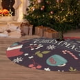 thumbnail image 6 of Sikiie Merry Christmas 30-48 inches {designName} Print Christmas Tree Skirt Snowman Xmas Tree Skirt with Edge Christmas Decorations for Holiday Party36", 6 of 7