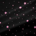 thumbnail image 5 of Manfei Cute Stars Kitchen Curtains,Kawaii Cartoon Theme Black Out Curtains Pack of 2 (42x63 Each),Black Pink, 5 of 6