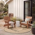 thumbnail image 3 of Safavieh Courtyard Cooper Botanical Indoor/Outdoor Area Rug, Natural/Olive, 5'3" x 5'3" Round, 3 of 10