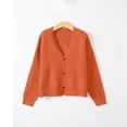 thumbnail image 5 of Minimalists Long Sleeve Button Down Knit Sweater Womens Lightweight Stretch Fabric Easy Layering Oversized Cardigan Coat, 5 of 9