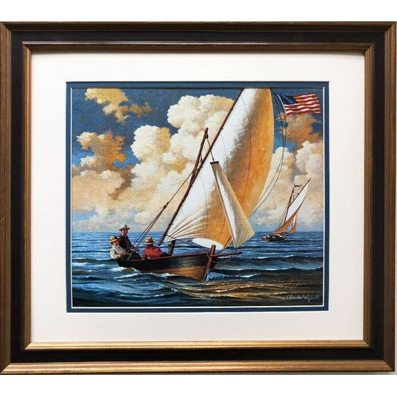 Charles Wysocki "Breezing Along" New CUSTOM FRAMED Ar Generic