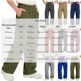 thumbnail image 3 of BXJX Boys Cargo Sweatpants, Elastic Waist Straight Leg Multi‑Pocket School Kids Casual Pants Black Size 11-12 T, 3 of 6