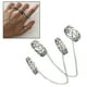 thumbnail image 4 of Juego de Anillos Apilables Punk Hip Aleación para Mujeres, 4 of 10