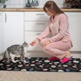 thumbnail image 3 of Pioneer Flower Floral Print Pattern Kitchen Rugs Sets Of 2, Anti Fatigue Non Slip Washable Floor Mats for Kitchen Sink Laundry, 17X30 Inch + 17X47 Inch, 3 of 6