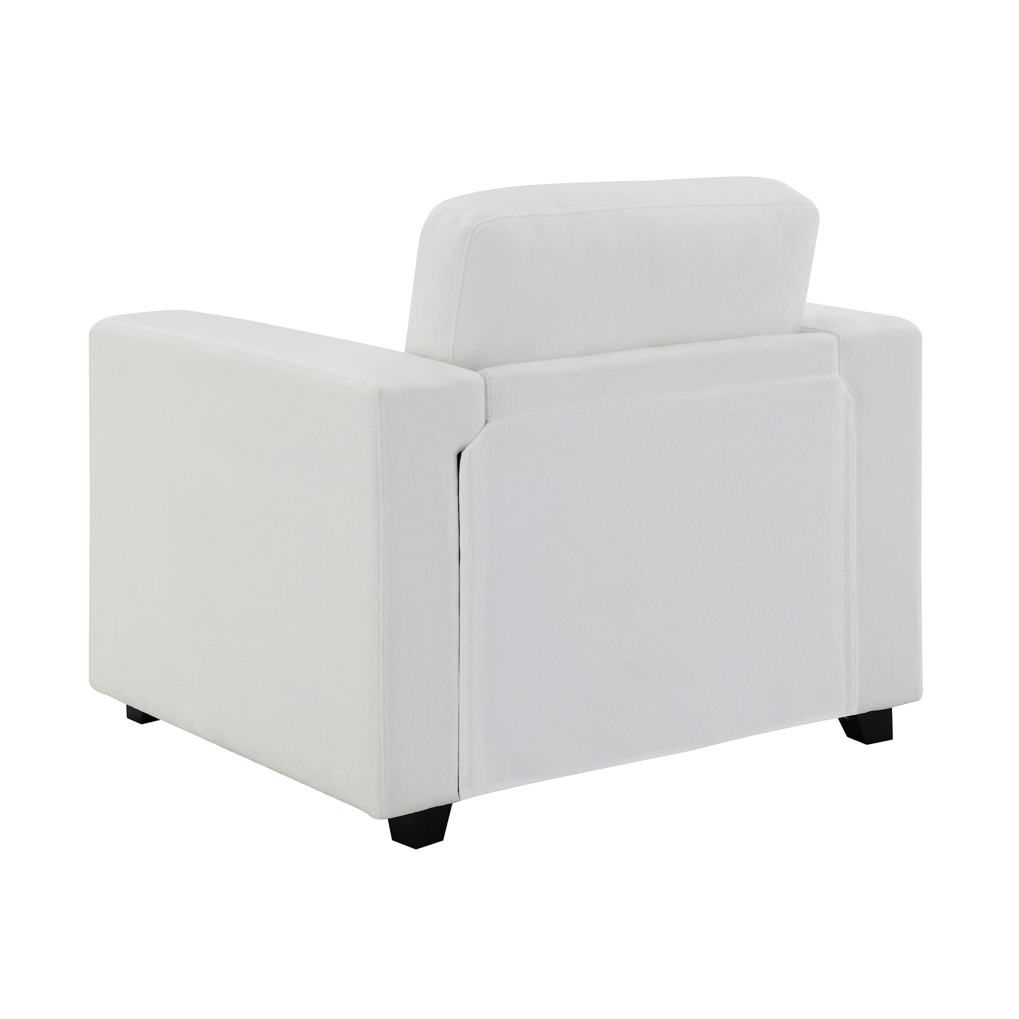 Oversized Accent Chair, Modern Chenille Fabric Upholstered Sofa Chair with Widen Arms, Comfy Armchair Reading Chair for Living Room Bedroom Office, Ivory
