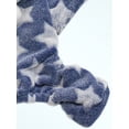 thumbnail image 4 of 1pc Cat & Dog Coral Fleece Star Print Hooded Jumpsuit, Thick & Warm Pet Home Clothes, 4 of 4