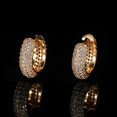 thumbnail image 2 of Men Hip-pop Style Earrings Small Hoop Hinged Copper Earrings for Night Club Outfit Matching, 2 of 5