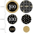 thumbnail image 2 of Big Dot of Happiness Adult 100th Birthday - Gold - Birthday Party Giant Circle Confetti - Party Decorations - Large Confetti 27 Count, 2 of 7
