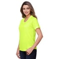 thumbnail image 6 of High Visibility Workwear Tee, 100% Polyester Hi Vis Women's Fusion ChromaSoft Performance T-Shirt (Safety Yellow 6 Pack, 2XL), 6 of 7