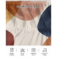 thumbnail image 5 of Abstract Graffiti Circle Bed Skirt Queen Size 16 Inch Drop, Vintage Brown Blue Minimalist Art Wrap Around Dust Ruffle Bedskirts, Wrinkle & Fade Resistant Easy Fit Bedskirt with Adjustable Elastic, 5 of 8