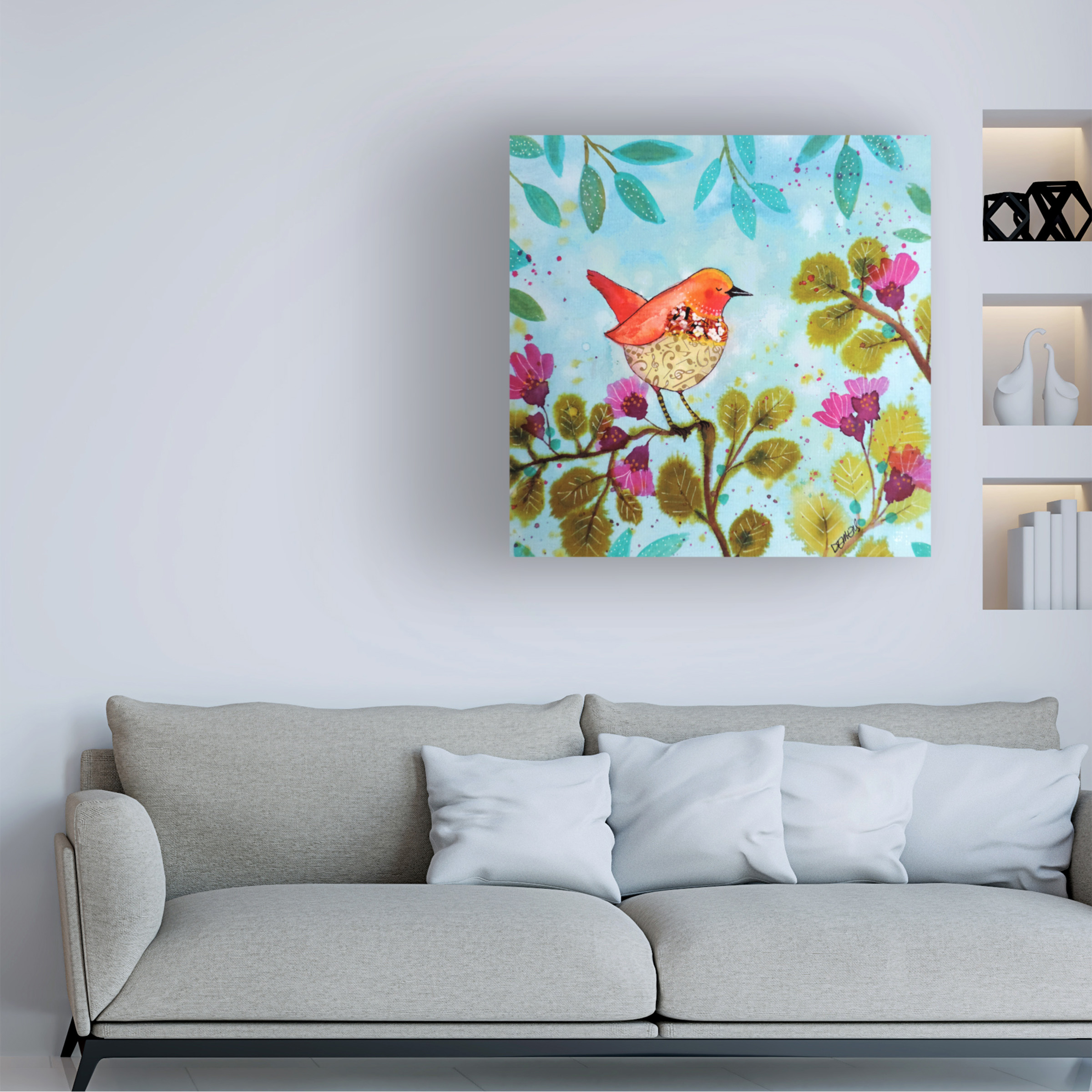Sylvie Demers 'Le Son Coeur' Canvas Art