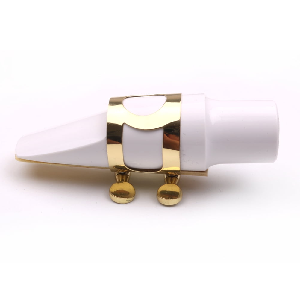 OFFIGAM Little Saxophone 8 Hole Pocket Saxophone White Portable Woodwind Instrument