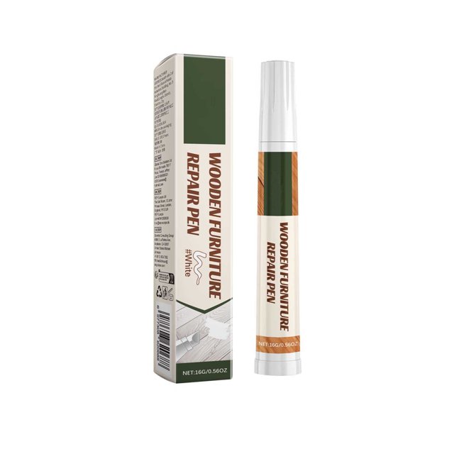 1 Pcs Wood Furniture Repair Pen - Scratch Fix Marker, Easy to Use & Long Lasting, 15ml for Tables, Chairs, Cabinets, Doors, Quick Drying & Color Matching