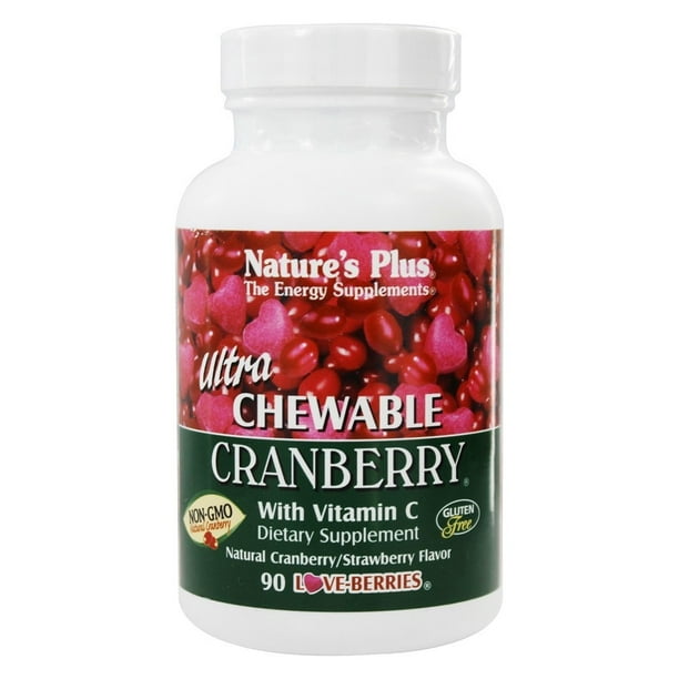 Nature's Plus Ultra Chewable Cranberry 90 Chewable Tablets