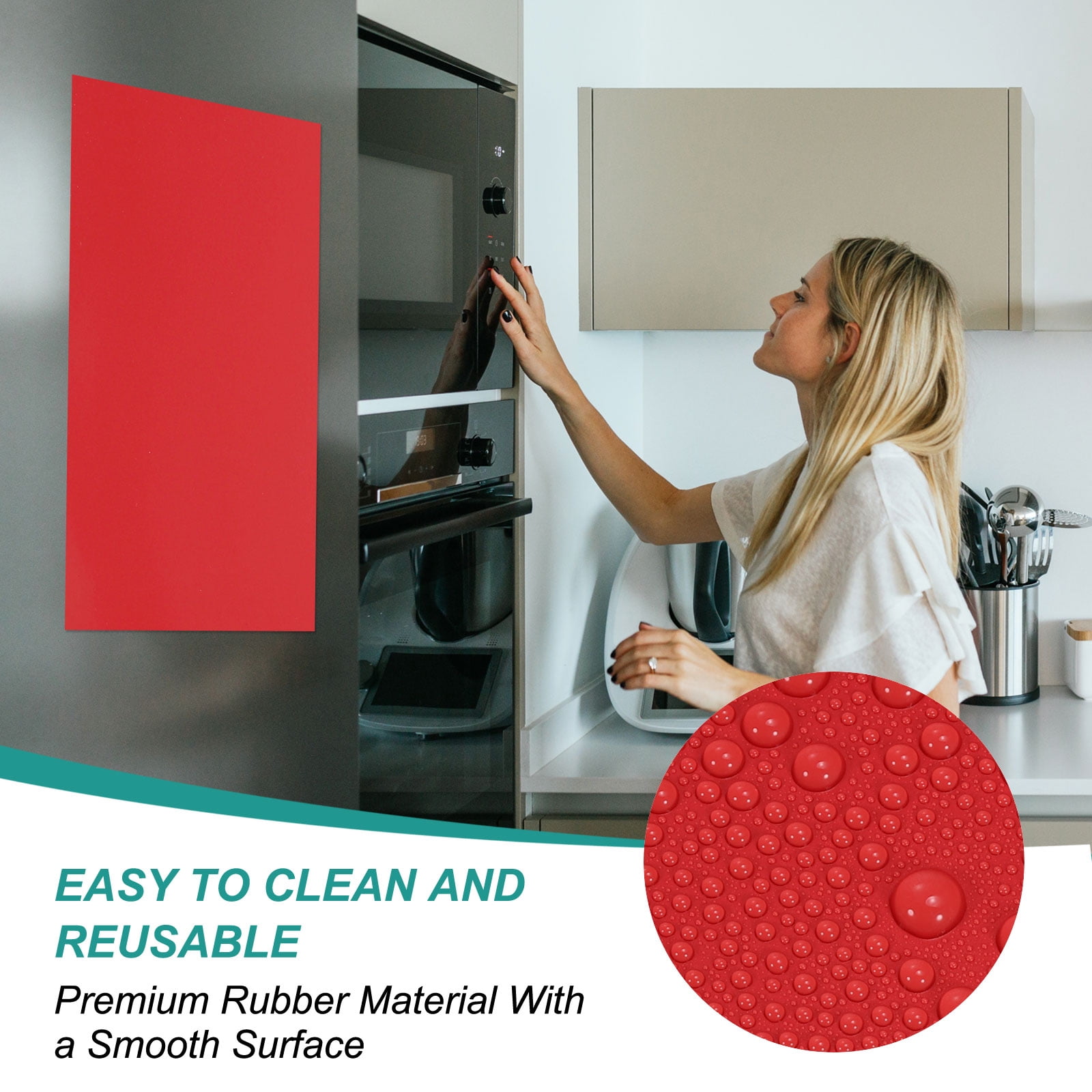 Uxcell Magnetic Dry Erase Board Sheet for Fridge, 6 Pcs 12 x 8 Inch Erasable Refrigerator Whiteboard for Kitchen for Home Kitchen Organizer Planner Office Storage, Red (0.6mm)