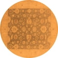 thumbnail image 1 of Ahgly Company Indoor Round Oriental Orange Traditional Area Rugs, 3' Round, 1 of 4