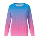 thumbnail image 3 of ICHUANYI Clearance Fall Women Fashion Printed T-shirt Long Sleeves Blouse Round Neck Casual Tops Blouse ICHUANYI "ICHUANYI", 3 of 5