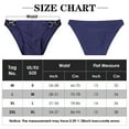 thumbnail image 5 of Men’s Swim Briefs Athletic Training Swimsuit Bikini Stretch Quick Dry Swimwear Briefs Surf Soft Bathing Bikini Low Waist Sexy Swimming Trunks Hook and Ring US Size S, 5 of 5