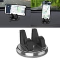 thumbnail image 1 of Soporte para teléfono para salpicadero de coche BRILLAR 2 uds plateado rotación 360 grados, 1 of 4