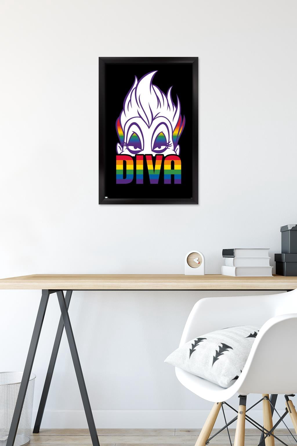 Disney - Ursula - Diva Wall Poster, 14.725" x 22.375" Framed
