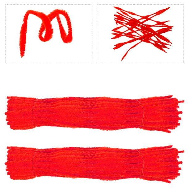 unbranded 200Ud Chenille Stems De Poliéster Y Hierro Para Manualidades Flexibles Y Accesorios Hechos A Mano