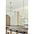 thumbnail image 4 of Crystorama Addis 9 Light Aged Brass Chandelier - 22"W x 14.25"H x 22"D, 4 of 11