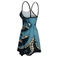 thumbnail image 5 of Octopus Skull Art Print Sleeveless Dresses Slip Dress Women's Dresses Dresses For Womens, 5 of 6