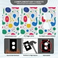 thumbnail image 3 of Yayeee Duplex Wall Plate 1-Gang 4.5"x2.7" Home Receptacle Light Switch Decorative Outlet Cover, Colorful Round, 3 of 7