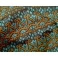 thumbnail image 4 of oneOone Silk Tabby Fabric Swirl Ikat Printed Fabric 1 Yard 42 Inch Wide, 4 of 4