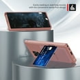 thumbnail image 3 of Decase Card Holder Case Compatible with Samsung Galaxy S23 Ultra (6.8"-inch 2023),Shockproof Magnetic Hybrid Leather Wallet Case Cover with Credit Card Holder for Samsung Galaxy S23 Ultra, Pink, 3 of 7
