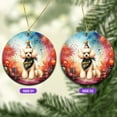 thumbnail image 2 of Hello 2025 Poodle Celebrates Happy New Year Firework Balloon Ceramic Round Ornament Poodles Dog Lover Gifts Idea Home Tree Decor - 02024, 2 of 5