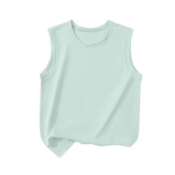 OGLCCG Girls Athletic Tank Tops Kids Sleeveless Sleeveless Quick Dry Mesh Workout Running Sports Shirts Summer Dance Active Tops 3-14 Years