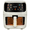Cream white, variant on Bluebow Air Fryer Large 7.5QT, 8-in-1 Digital Touchscreen, Visible Cooking Window, 1700W, Cream White