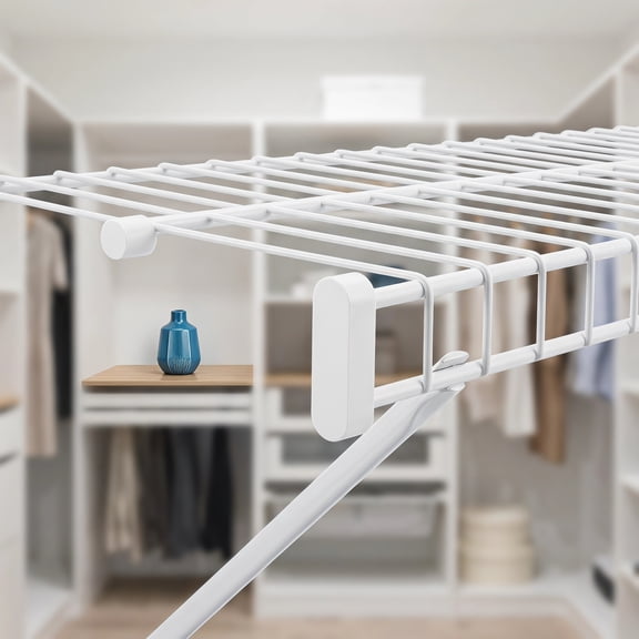 CRILSTYLEO Closet Rod Covers White Plastic Easy Install for Closet 10Pcs