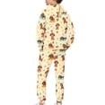 thumbnail image 5 of Uorisanigo Oversized Pullover Hoodie and Active Sweatpants Set for Boys Girls, Winter Kids Clothes Graphic Printed Cute Dachshund Sweatsuit Lounge Matching Set, 5 of 7