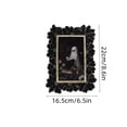 thumbnail image 3 of MMJ Picture Frames Daisy Carved Resin Photo Frame 4x6in Gold Trim Vintage Home Decor for Bedroom, 3 of 7