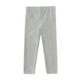thumbnail image 4 of Splozh Leggings for Girls Fashion Cute Girls' Leggings Baby Knitted Solid Color Long Pants Fall Kids Clothing Spring Kids Cotton Pants,Light Gray,2-3 Years, 4 of 4