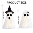 thumbnail image 3 of Halloween Ghost with bow, Cute Ghost Decor Spooky Halloween Decor for Indoor Outdoor Home Table Shelf Party Enyisa, 3 of 7