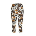 thumbnail image 4 of QATAINLAV Leggings for Women Butt Lifting High Waist Yoga Capri Pants Novelty Pumpkin Graphic Cropped Leggings Milk Silk Soft Tights 2024 Halloween Costumes Today Sales Black XXL, 4 of 5