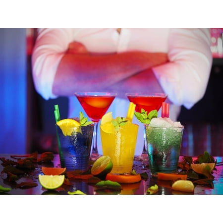- Canvas Print Bartender Shirts Night Cocktails Man Club Drinks Stretched Canvas 10 x 14