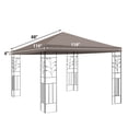 thumbnail image 3 of Strong Camel 10ft X 10ft Taupe Single tier Outdoor canopy, sunshade, 3 of 9