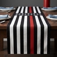 thumbnail image 5 of Chmadoxn 4th of July Independence Day Table Runner, 72 x 13 Inches Patriotic American Flag Linen Tablecloth, Vintage Truck Design for Memorial Day Kitchen Dining Table Decor, 5 of 8