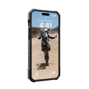 UAG iPhone 15 Pro Max Case 6.7 Pathfinder Silver Built-in Magnet Compatible with MagSafe Charging Rugged Military Grade Dropproof Protective Cover by URBAN ARMOR GEAR