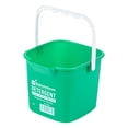thumbnail image 6 of Restaurantware-RW Clean 3 Quart Cleaning Buckets, 10 Detergent Square Buckets - With Measurements, Built-In Spout And Handle, Green Plastic Utility Buckets, For Home Or Commercial Use,, 6 of 10