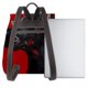 thumbnail image 3 of Balery Black Dog Red Background Mochila de Cuero para Mujeres, Gran Capacidad, Bolsa de Viaje Multifuncional, Mochila de Cuero y Bolsa de Hombro para Mujeres, 3 of 4