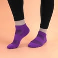 thumbnail image 4 of BambooMN Women's Rayon from Bamboo Athletic Ankle Socks - Purple - Size 4-9 - 4 Pairs, 4 of 4