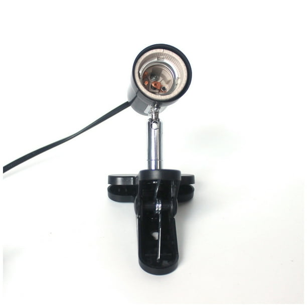 Toystoory Luz de calentamiento con enchufe CN sin bombilla, soporte de lámpara para acuario con ángulo ajustable de reptil y Animal con Clip para pecera Iluminación y accesorios Toystoory HA071985-01